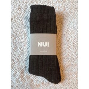 NUI Organics Nature Socks Olive Adult Small